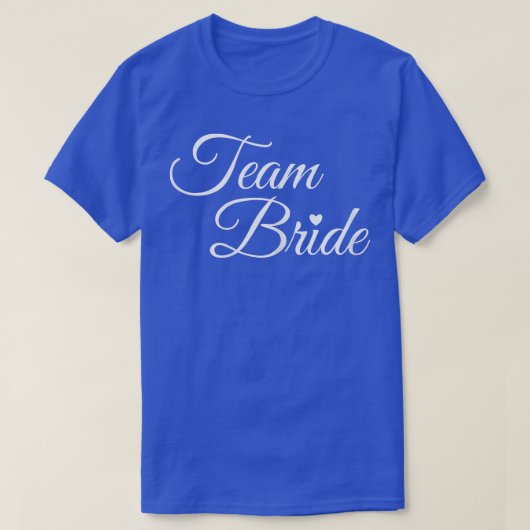チームの花嫁はブライダルパーティ結婚のT&ティー4 Tシャツ (デザイン正面)