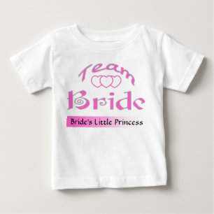 チームの花嫁をパーソナライズ ベビーTシャツ