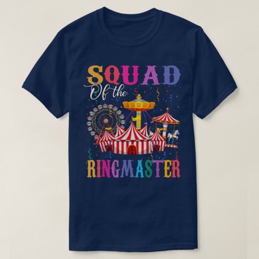 チームの誕生日リングマスターキッズサーカス誕生 Tシャツ (デザイン正面)