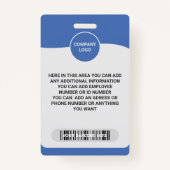 チームの身元を従業員に引き上げカスタムる バッジ (裏面)