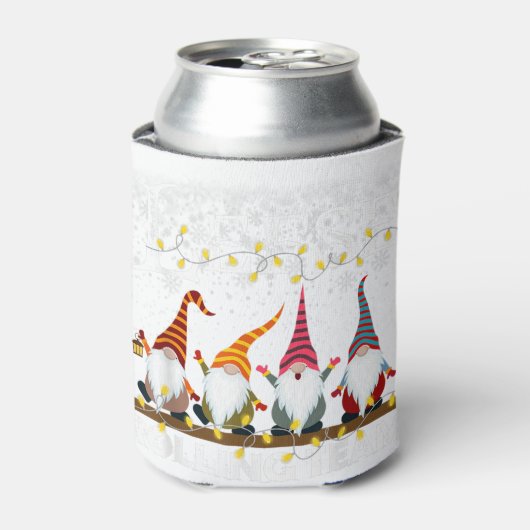 チームの転が格言クリスマスのクライストメリー 缶クーラー (缶正面)