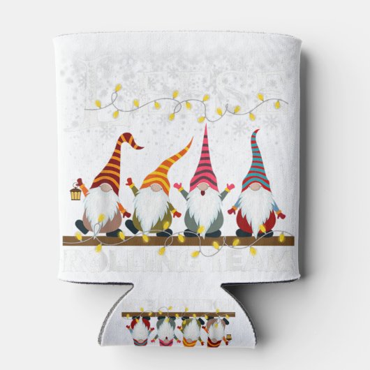 チームの転が格言クリスマスのクライストメリー 缶クーラー (裏面)