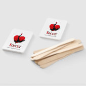 チームの電子メールまたは名前でハートサッカー ハンドファン (組立なし)