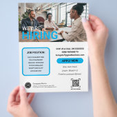 チームのBUSINESSロゴにカスタム入会 チラシ (手)