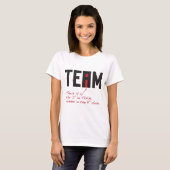 チームのI -そこに穴に隠れます Tシャツ (正面フル)