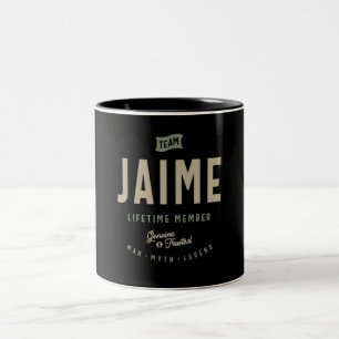 チームのJIME有効期間メンバパーソナライズされたー名 ツートーンマグカップ
