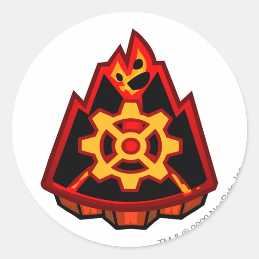 チームのMoltaraロゴ ラウンドシール (正面)