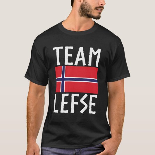 チームはノルウェー語の左翼を残す Tシャツ (正面)
