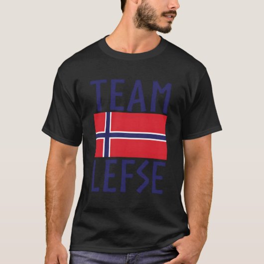 チームはノルウェー語の左翼を残す Tシャツ (正面)