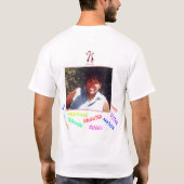 チームは私をばら色着色します Tシャツ (裏面)