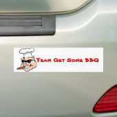 チームはBBQを得ます バンパーステッカー (車上)