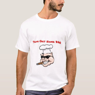 チームはBBQを得ます Tシャツ