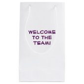 チームへの歓迎! スモールペーパーバッグ (正面)