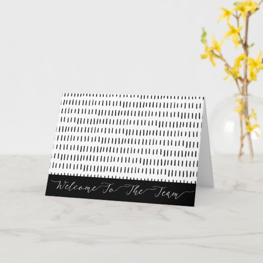 チームへようこそ新しい従業員の仕事を歓迎 カード (黄色い花)