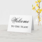 チームへようこそ! カード (黄色い花)