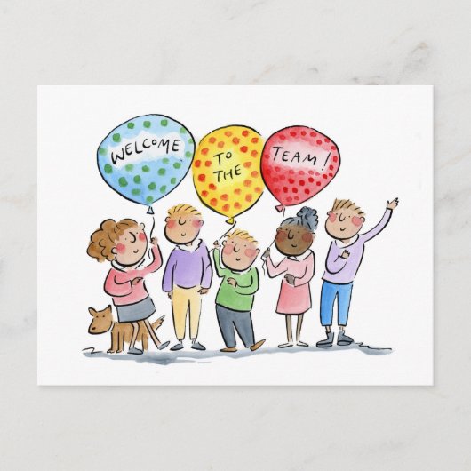 チームへようこそ ポストカード (正面)