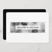 チームへようこそ(《写真》ぼけ味) 招待状 (正面/裏面)