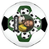 チームまたはプレーヤーのサッカーの写真 – 緑 サッカーボール (回転)