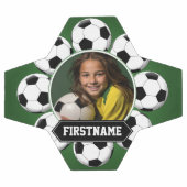 チームまたはプレーヤーのサッカーの写真 – 緑 サッカーボール (フラット)