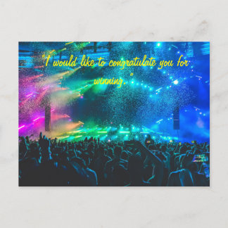 チームまたは人への祝辞 ポストカード