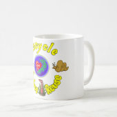 チームみみず。: -) コーヒーマグカップ (正面右)