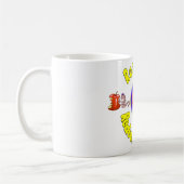 チームみみず。: -) コーヒーマグカップ (左)