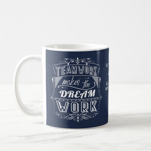 チームやる気を起こさせるワークで夢の仕事会社を作る コーヒーマグカップ (左)