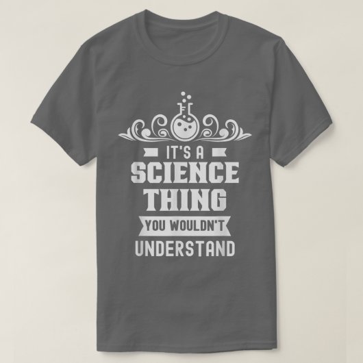 チームを理解できないのは科学の問題だ Tシャツ (デザイン正面)