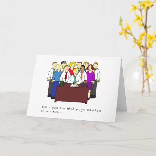 チームを組む素晴らしことで、より多くの成果を達成できます。 カード (黄色い花)