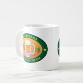 チームを飲むエコー検査 コーヒーマグカップ (正面左)