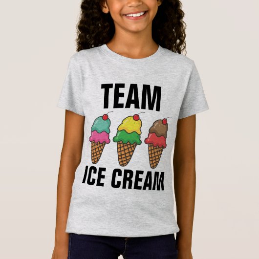 チームアイスクリーム キッズTシャツ Tシャツ (正面)