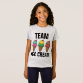 チームアイスクリーム キッズTシャツ Tシャツ (正面フル)