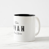 チームアバライフタイムメンバパーソナライズされたー名 ツートーンマグカップ (正面右)