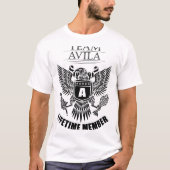 チームアビラの有効期間メンバ Tシャツ (正面)