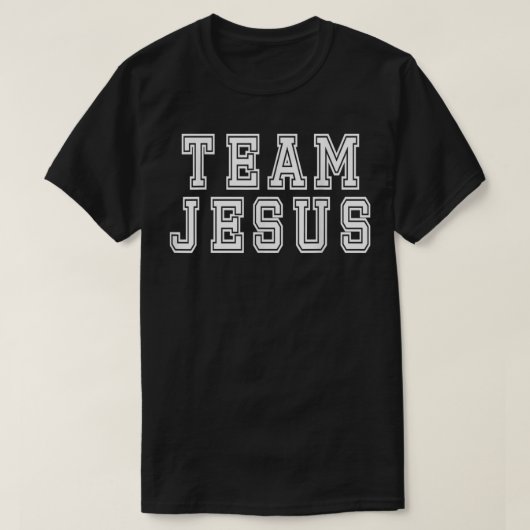 チームイエス宗教的キリスト教信者キリスト教 Tシャツ (デザイン正面)