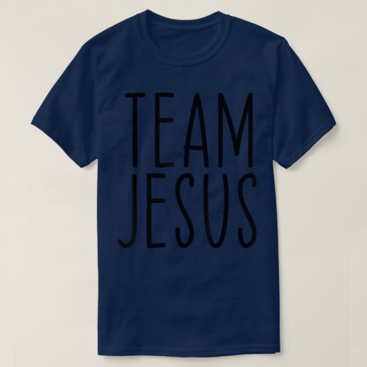 チームイエス宗教的キリスト教信者キリスト教 Tシャツ (デザイン正面)