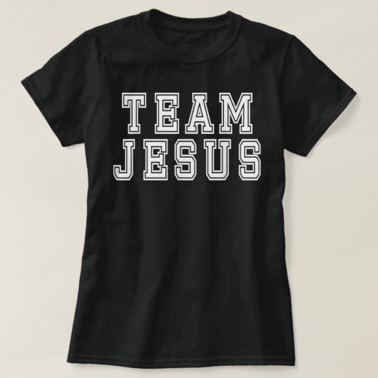 チームイエス宗教的キリスト教信者キリスト教 Tシャツ (デザイン正面)