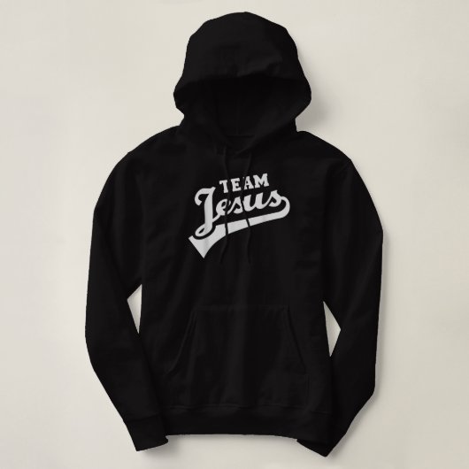 チームイエス生涯会員おもしろいTシャツクリスチャン パーカ (デザイン正面)