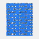 チームイーグルズブルー フリースブランケット (正面)