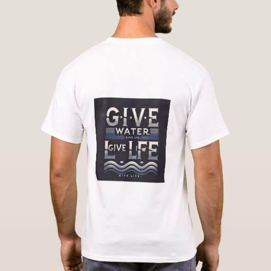 チームウォーターチャレンジTシャツ | ミスターインスパイアビースト Tシャツ (裏面)