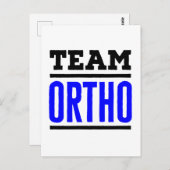 チームオルトオルソペディックオルソペディナースドクター ポストカード (正面/裏面)