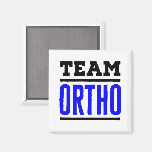 チームオルトオルソペディックオルソペディナースドクター マグネット (正面/裏面)