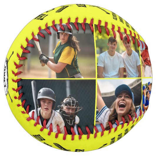 チームカスタムからフォトソフトボールをコーチありがとう ソフトボール (正面左)