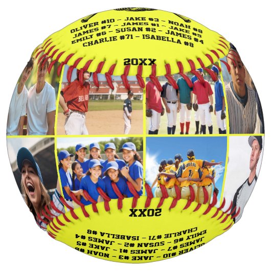 チームカスタムからフォトソフトボールをコーチありがとう ソフトボール (正面)