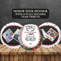 チームカスタムの写真でスポンサーに感謝のギフト