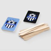 チームカスタム名または文字付きサッカーシールド ハンドファン (組立なし)