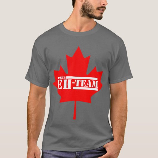 チームカナダのカエデの葉 Tシャツ (正面)