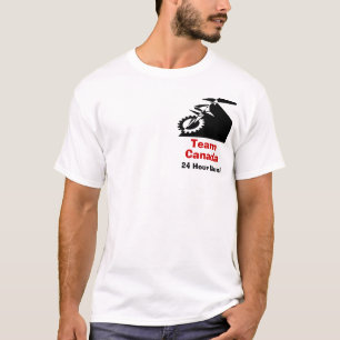 チームカナダ24の時間山の一輪車 Tシャツ