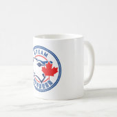 チームカピバラのマグ コーヒーマグカップ (正面右)