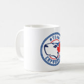 チームカピバラのマグ コーヒーマグカップ (正面左)